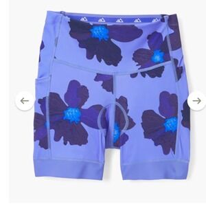 Wild Rye Ruby Mountain Bike Shorts Women's Size 12 color Poppy Bluebird